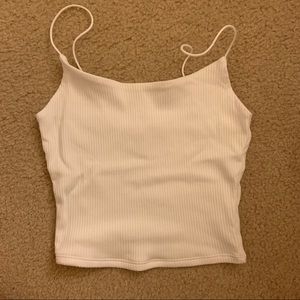 garage ribbed spaghetti strap tank top